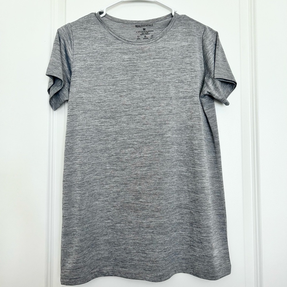 Real Essentials (M) Purple, Black, Grey Athletic Shirts | 3 Pack - Picture 4 of 8